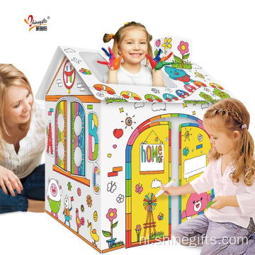 DIY Tent Toy House Kids 3d Diy Doodle